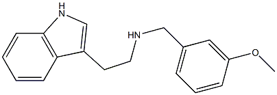 [2-(1H-indol-3-yl)ethyl][(3-methoxyphenyl)methyl]amine Struktur