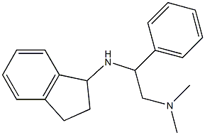 [2-(2,3-dihydro-1H-inden-1-ylamino)-2-phenylethyl]dimethylamine Struktur