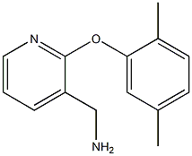 [2-(2,5-dimethylphenoxy)pyridin-3-yl]methylamine Struktur