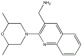 [2-(2,6-dimethylmorpholin-4-yl)quinolin-3-yl]methanamine Struktur