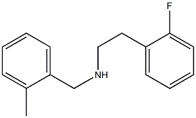 [2-(2-fluorophenyl)ethyl][(2-methylphenyl)methyl]amine Struktur