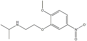 [2-(2-methoxy-5-nitrophenoxy)ethyl](propan-2-yl)amine Struktur