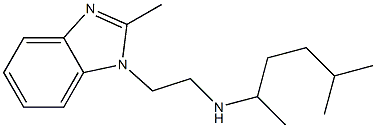 [2-(2-methyl-1H-1,3-benzodiazol-1-yl)ethyl](5-methylhexan-2-yl)amine Struktur