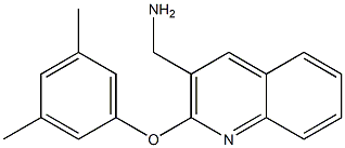 [2-(3,5-dimethylphenoxy)quinolin-3-yl]methanamine Struktur