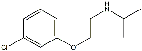 [2-(3-chlorophenoxy)ethyl](propan-2-yl)amine Struktur