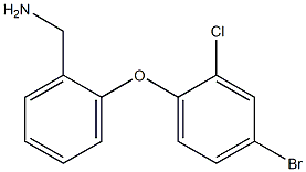 [2-(4-bromo-2-chlorophenoxy)phenyl]methanamine Struktur