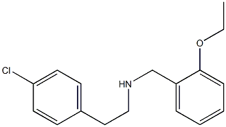 [2-(4-chlorophenyl)ethyl][(2-ethoxyphenyl)methyl]amine Struktur