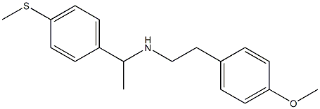 [2-(4-methoxyphenyl)ethyl]({1-[4-(methylsulfanyl)phenyl]ethyl})amine Struktur