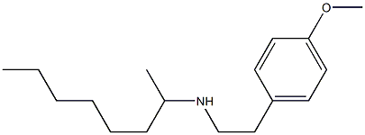 [2-(4-methoxyphenyl)ethyl](octan-2-yl)amine Struktur