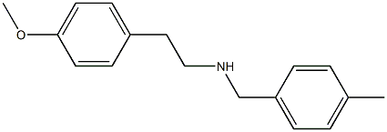 [2-(4-methoxyphenyl)ethyl][(4-methylphenyl)methyl]amine Struktur