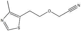 [2-(4-methyl-1,3-thiazol-5-yl)ethoxy]acetonitrile Struktur