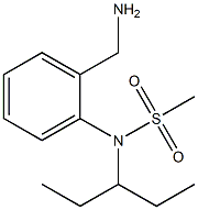 [2-(aminomethyl)phenyl]-N-(pentan-3-yl)methanesulfonamide Struktur