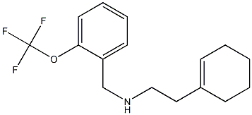 [2-(cyclohex-1-en-1-yl)ethyl]({[2-(trifluoromethoxy)phenyl]methyl})amine Struktur