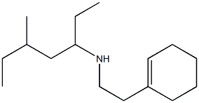 [2-(cyclohex-1-en-1-yl)ethyl](5-methylheptan-3-yl)amine Struktur