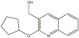 [2-(cyclopentyloxy)quinolin-3-yl]methanol Struktur