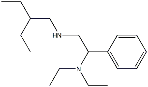 [2-(diethylamino)-2-phenylethyl](2-ethylbutyl)amine Struktur