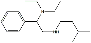 [2-(diethylamino)-2-phenylethyl](3-methylbutyl)amine Struktur