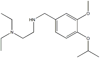 [2-(diethylamino)ethyl]({[3-methoxy-4-(propan-2-yloxy)phenyl]methyl})amine Struktur