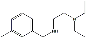 [2-(diethylamino)ethyl][(3-methylphenyl)methyl]amine Struktur