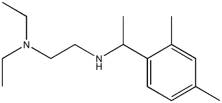 [2-(diethylamino)ethyl][1-(2,4-dimethylphenyl)ethyl]amine Struktur