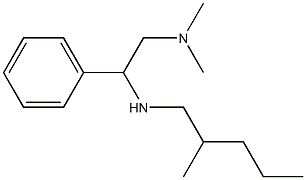 [2-(dimethylamino)-1-phenylethyl](2-methylpentyl)amine Struktur