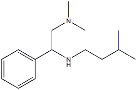 [2-(dimethylamino)-1-phenylethyl](3-methylbutyl)amine Struktur