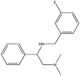 [2-(dimethylamino)-1-phenylethyl][(3-fluorophenyl)methyl]amine Struktur