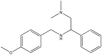 [2-(dimethylamino)-1-phenylethyl][(4-methoxyphenyl)methyl]amine Struktur