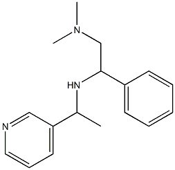 [2-(dimethylamino)-1-phenylethyl][1-(pyridin-3-yl)ethyl]amine Struktur