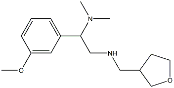 [2-(dimethylamino)-2-(3-methoxyphenyl)ethyl](oxolan-3-ylmethyl)amine Struktur