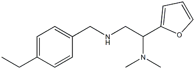 [2-(dimethylamino)-2-(furan-2-yl)ethyl][(4-ethylphenyl)methyl]amine Struktur