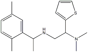 [2-(dimethylamino)-2-(thiophen-2-yl)ethyl][1-(2,5-dimethylphenyl)ethyl]amine Struktur