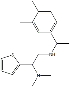 [2-(dimethylamino)-2-(thiophen-2-yl)ethyl][1-(3,4-dimethylphenyl)ethyl]amine Struktur