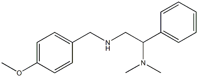 [2-(dimethylamino)-2-phenylethyl][(4-methoxyphenyl)methyl]amine Struktur