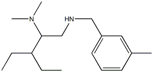 [2-(dimethylamino)-3-ethylpentyl][(3-methylphenyl)methyl]amine Struktur