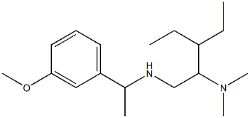 [2-(dimethylamino)-3-ethylpentyl][1-(3-methoxyphenyl)ethyl]amine Struktur