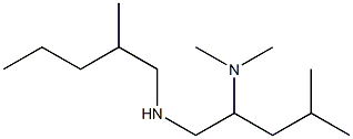 [2-(dimethylamino)-4-methylpentyl](2-methylpentyl)amine Struktur