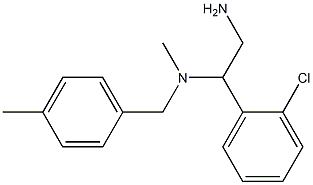 [2-amino-1-(2-chlorophenyl)ethyl](methyl)[(4-methylphenyl)methyl]amine Struktur