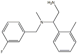 [2-amino-1-(2-methylphenyl)ethyl][(3-fluorophenyl)methyl]methylamine Struktur