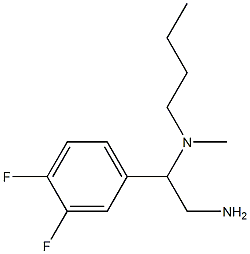 [2-amino-1-(3,4-difluorophenyl)ethyl](butyl)methylamine Struktur