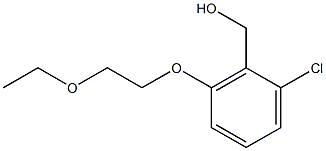 [2-chloro-6-(2-ethoxyethoxy)phenyl]methanol Struktur