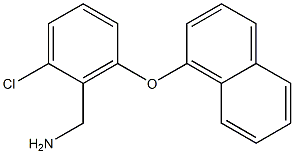 [2-chloro-6-(naphthalen-1-yloxy)phenyl]methanamine Struktur