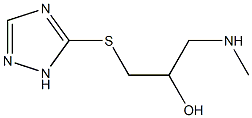 [2-hydroxy-3-(1H-1,2,4-triazol-5-ylsulfanyl)propyl](methyl)amine Struktur