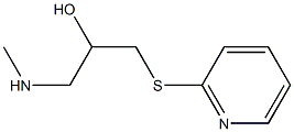 [2-hydroxy-3-(pyridin-2-ylsulfanyl)propyl](methyl)amine Struktur