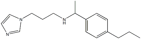 [3-(1H-imidazol-1-yl)propyl][1-(4-propylphenyl)ethyl]amine Struktur