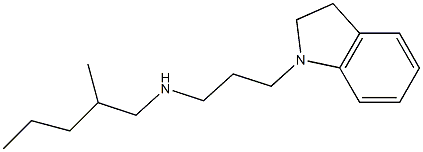 [3-(2,3-dihydro-1H-indol-1-yl)propyl](2-methylpentyl)amine Struktur