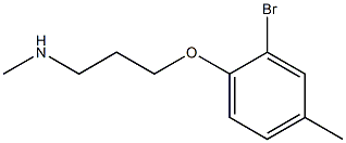 [3-(2-bromo-4-methylphenoxy)propyl](methyl)amine Struktur