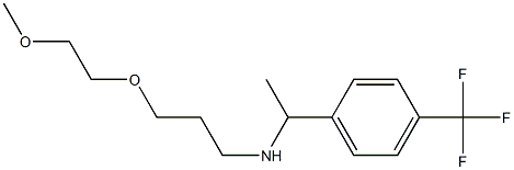 [3-(2-methoxyethoxy)propyl]({1-[4-(trifluoromethyl)phenyl]ethyl})amine Struktur