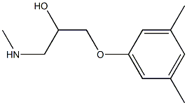 [3-(3,5-dimethylphenoxy)-2-hydroxypropyl](methyl)amine Struktur