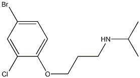 [3-(4-bromo-2-chlorophenoxy)propyl](propan-2-yl)amine Struktur